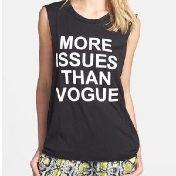 NWT BLQ Basiq More Issues Than Vogue Muscle Tank - Picture 1 of 6